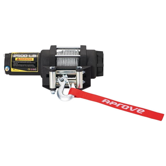 Aprove 2500 LB Winch with Steel Cable and 4 Way Roller, Corrosion Resistant, Quality Tested
