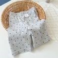 thumbnail image 3 of Afuyipoi Girls Slim Shorts,Summer Comfortable Breathable Stretch Waist Shorts Gray 5-6, 3 of 3