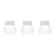 thumbnail image 4 of Moyic Estante de almacenamiento para cucharas, soporte de almacenamiento para colgar de hierro, punzonado gratis, organizador de cocina, blanco 3piezas, 4 of 6