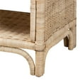 thumbnail image 6 of Baxton Studio Magni Modern Bohemian Natural Brown Rattan 1-Drawer Nightstand, 6 of 10