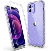 iPhone 12 Case, iPhone 12 Pro Case, ULAK Clear Sparkle Heavy Duty Shockproof Rugged Protective Cover TPU Bumper Hard Back Hybrid Case Designed for Apple iPhone 12 & 12 Pro 6.1 2020, Crystal Clitter
