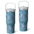 thumbnail image 2 of 1pc sunflower 30oz Tumbler with Straw & Handle - Insulated Stainless Steel Cup | Holiday Gift for Man Women (Christmas, Valentine's, Birthday), 2 of 7