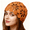 Orange, variant on Women Handmade Cotton Lace Crochet Beanie Hat, Vintage Boho Hollow Floral Skull Cap, Lightweight Breathable Summer Mesh Hats