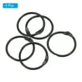 thumbnail image 3 of 1 Inch Loose Leaf Binder Rings Metal Colorful DIY Keychain for Index Card Scrapbooks, Black, 5 Pack, 3 of 5
