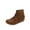 Brown, variant on SEMPAI Women's Casual Outdoor Flat Bottomed Tassel Boots Ladies' Flat Shoes Beige US Size:6.5