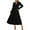 B Style Black, variant on Women's Smocked Spring Maxi Dress Casual Fall Long Sleeve Square Neck Tiered A Line Flowy Dresses with Pockets