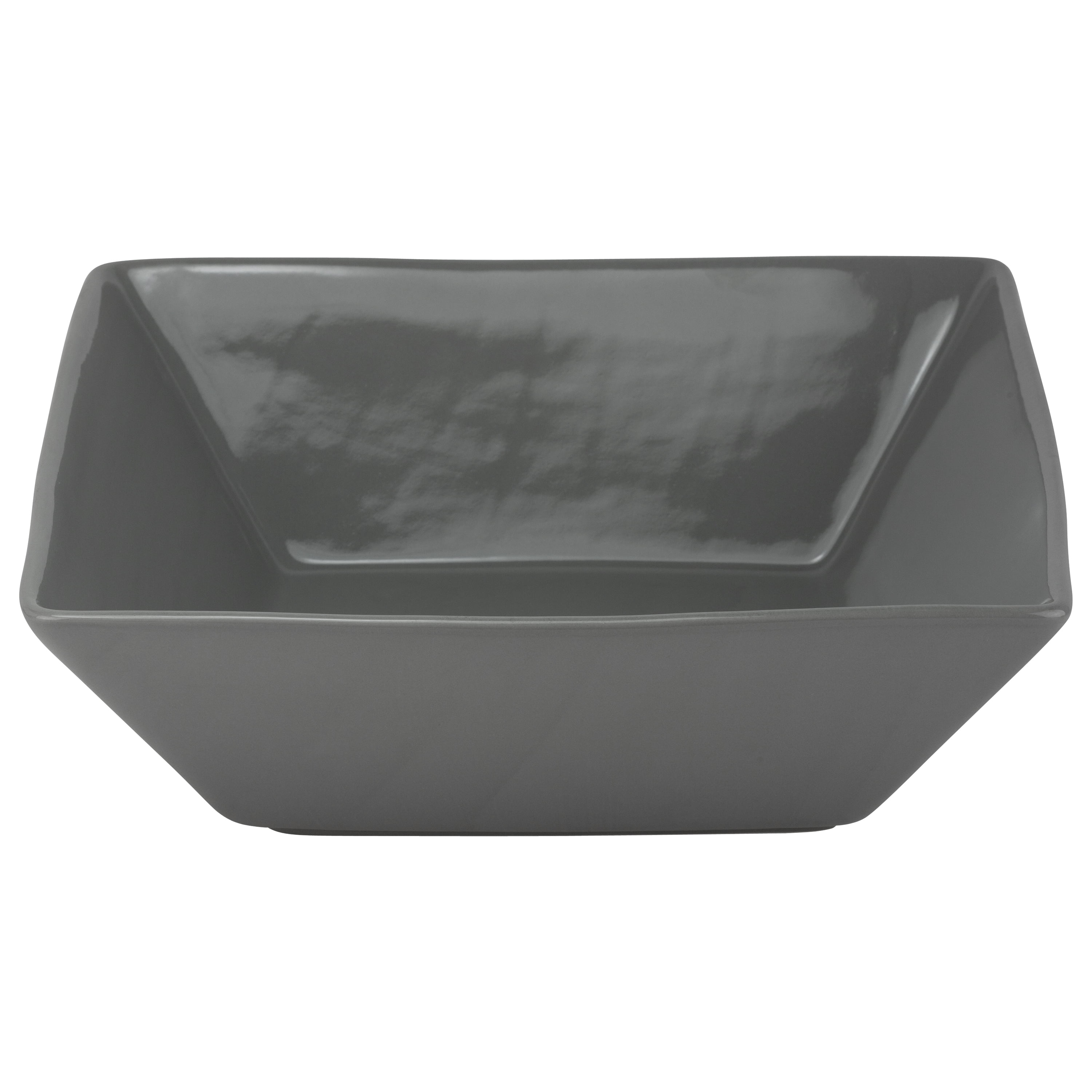 10 Strawberry Street Nova Square 10" Serving Bowls, Gray, Set of 2