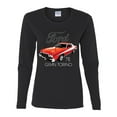 thumbnail image 2 of Ford '76 Gran Torino Vintage Car Cars and Trucks Womens Graphic Long Sleeve T-Shirt, Black, Small, 2 of 3