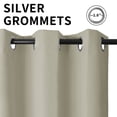 thumbnail image 6 of 1 Panel Blackout Curtains for Bedroom- 37"×84" Blackout Curtains with Grommets Thermal Insulated Room Darkening Light Blocking, Noise Reducing & Wrinkle-Free Drapes for Windows,Beige-gray, 6 of 9