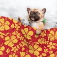 thumbnail image 3 of Disketp Red Vintage Flowers Dog Blanket/Bed Cover for Dogs and Cats,Puppy Essentials-Large, 3 of 8