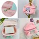 thumbnail image 3 of Kawaii Cosmetic Bag Cartoon Makeup Bag for Friend Travel Cosmetic Pouch with Mirror PU Waterproof Classic Character Cosmetic Bags (Pink), 3 of 4