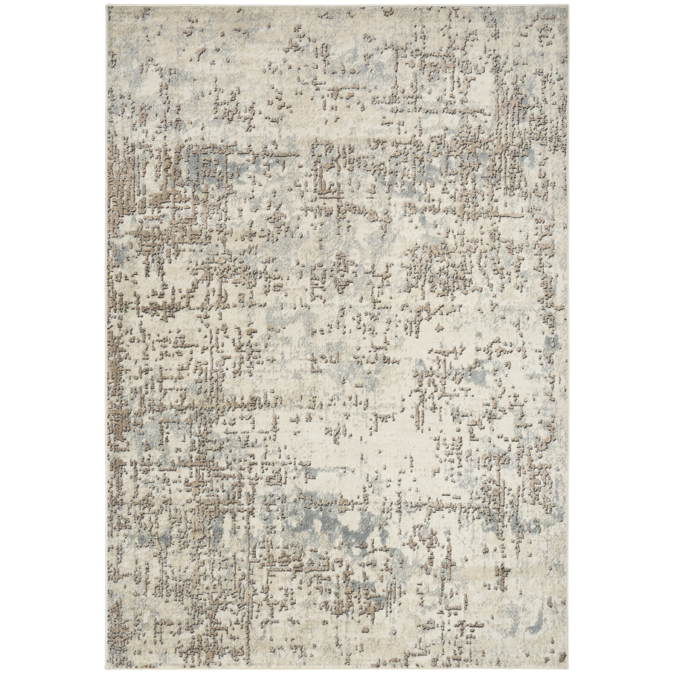 Nourison Concerto 5'3" x 7'3" Ivory Beige Modern Indoor Rug
