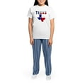 thumbnail image 4 of CafePress - Flag Map With Texas Women's Light Pajamas - Women's Short Sleeve Print T-Shirt and Pants Light Cotton Pajama Set, 4 of 7