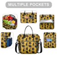 thumbnail image 2 of OBREWU Sunflower Womens Lunch Box for Work,Insulated Large Sunflower Lunch Bag for Women,Loncheras Para Mujer,Leakproof Adult Lunch Bag for Work,Beach,Travel,Picnic,Camping, 2 of 7