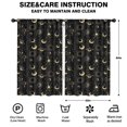 thumbnail image 2 of Blackout Kids Curtains,Black Gold Sun Moon Pattern Childrens Insulated Curtains Set Of 2,Bedroom Essentials,Toddler Room Decor 52x84in(132x213cm), 2 of 5