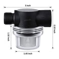 thumbnail image 5 of Screw-on Pump Filter RV Marine Diaphragm Water Pump Strainer 1/2inch Sediment Filter, 5 of 5