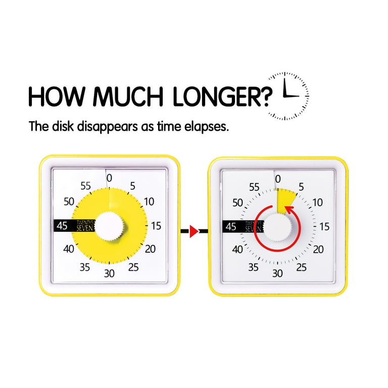 Timer Visivo Per Bambini, Timer Per Conto Alla Rovescia Da 60 Minuti