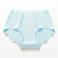 thumbnail image 4 of loopsun Womens Briefs,Women's Ice Silk Traceless Mid Waist Large Honeycomb Underwear For Women, 4 of 5