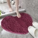 thumbnail image 5 of Yhmxh Alfombrillas de baño para baño Alfombra de baño Felpudo con forma de corazón, absorbente, antideslizante, para baño, entrada, ceremonia de boda Decoración del baño, 5 of 5