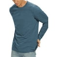 thumbnail image 4 of Iceglad Mens Premium Cotton Fashion Casual Crew Neck Long Shirts, 4 of 8