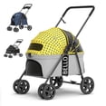 thumbnail image 2 of Bello Detachable Pet Stroller Dog Cart with Aluminum Alloy Frame 4 Wheel Cat Trolley Max Loading Weight 20kg Dog Stroller 2023 ShopWise Round, 2 of 17