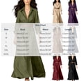 thumbnail image 3 of Aimik Women's Long Sleeve Button Down Maxi Shirt Dress Belted V-Neck Loose Fit Casual Flowy Maxi Dress, 3 of 6