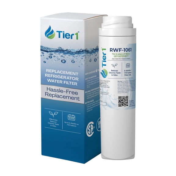 Tier1 GSWF Refrigerator Water Filter | Replacement for GE GSWFDS, SmartWater 238C2334P001, Kenmore 46-9914, 469914, 9914, EFF-6023A, AP3418061, Fridge Filter