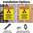 thumbnail image 3 of (2 Pack) Possible RF Radiation With Symbol OSHA Caution Radiation Sign 18 Inch X 24 Inch Plastic Sign, Weather Resistant, UV Protected for Workplace, Business, and Construction Site,, 3 of 8