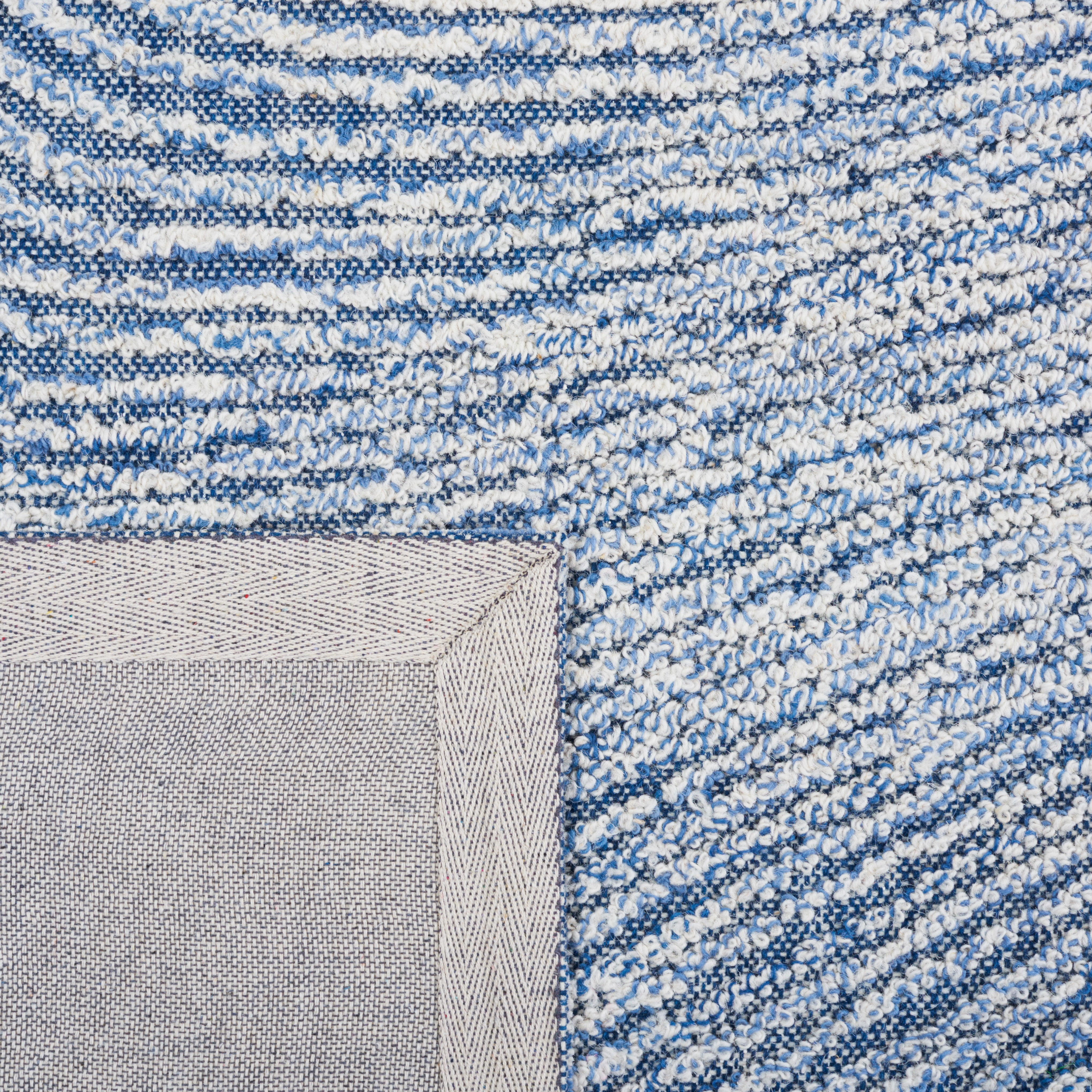 SAFAVIEH Trace Jimney Abstract Runner Rug, Navy, 2'3" x 9'