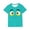 A01 Mint Green, variant on Boys Short Sleeve Graphic Tee Playful Funny Face Print with Big Eyes and Mustache Design Crew Neck Soft Breathable Shirt for Everyday Casual Wear Size 3 Years