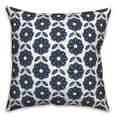 thumbnail image 2 of Creative Products Mid Mod Navy Floral 18 x 18 Indoor / Outdoor Pillow, 2 of 3