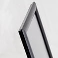 thumbnail image 2 of M&T Displays Opti Snap Poster Frame 8.5x11 Inch Black 1" Aluminum Profile Front Loading Wall Mounting Photo Picture Document Certificate Sign Holder Mitered Corner Anti Glare Cover (2 pack), 2 of 6