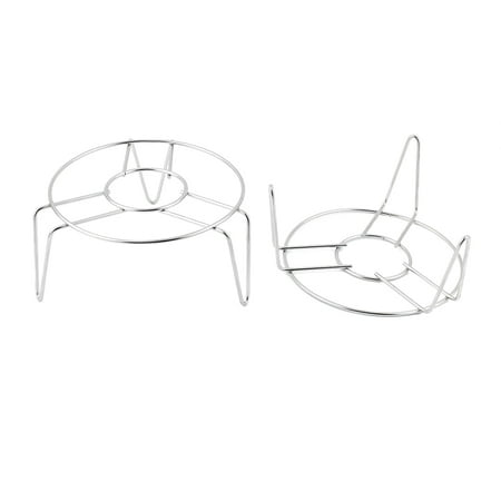 - Cookware 14cm x 7cm Stainless Steel 3 Legs Cooker Food Steam Rack 2 Pcs