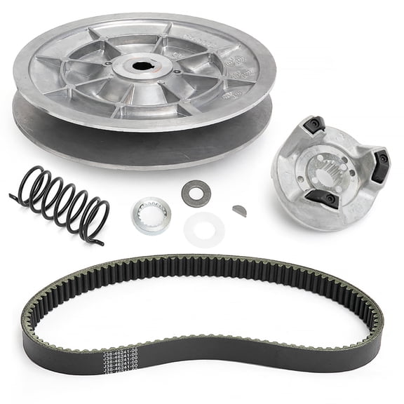 Secondary Driven Clutch & Belt Set for Yamaha Golf Cart Gas 4-Cycle G2 G8 G9 G11 G14 G16 G20 G21 G22 1985 