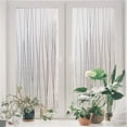 thumbnail image 3 of Window Film Self Adhesive Frosted Glass Film Privacy Film Window Film Opaque Decorative Film Anti-UV Static Film with Irregular Stripe Pattern 45 x 200cm, 3 of 5