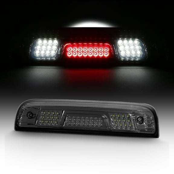 AKKON - For 2014-2021 Sierra Silverado 1500 2500 3500 HD Heavy Duty Smoked LED 3rd Brake Cargo Light Lamp