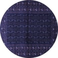 thumbnail image 1 of Ahgly Company Indoor Round Persian Blue Traditional Area Rugs, 6' Round, 1 of 4