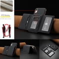 thumbnail image 6 of Allytechgroup Wallet Case for iPhone XR, RFID Blocking PU Leather Stand Phone Shell with Credit Card Slot Shockproof Protective Back Cover for iPhone XR Women Men, Black, 6 of 7