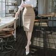 thumbnail image 6 of Women's High-Waisted Pencil Skirt - Professional Slim-Fit Work Skirt for Office Wear, 6 of 13