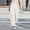 Beige, variant on Wide Leg Palazzo Pants for Women Linen Elastic Waist Button Flowy Gaucho Pants Loose Fit Casual Culottes with Pockets Light Blue XL(XL)