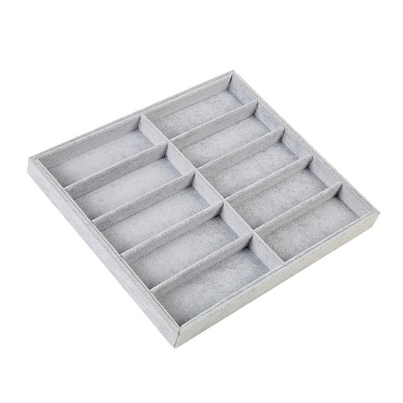 Fashion Eyewear Cases Beige 10 Grids Sunglasses Display Stand Sunglasses Display flannel