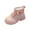 Red#h1, variant on HCNTES Toddler Kids Boots Side Zipper Combat Short Ankle Boots for Boy's Girl's(12.5,White#h2)