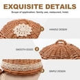 thumbnail image 3 of PTOOTP Willow Rattan Round Woven Basket Tray - Stylish Home Storage Organizer with Simple and Design, 3 of 7