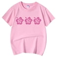 thumbnail image 5 of MEZZALL T-Shirt pour Filles Tout-Petits Imprimé Floral Col Rond Manches Courtes T-Shirt Décontracté Tops Adorables, 6-7 Ans, 5 of 5