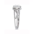 thumbnail image 5 of Everly Women's Created Moissanite and Diamond 14K White Gold Engagement Ring, 5 of 7