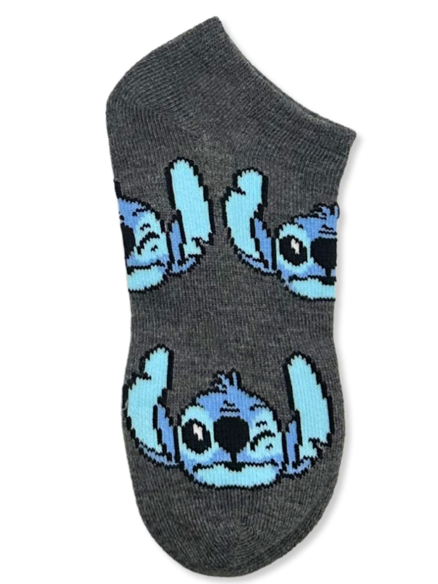 Disney Stitch Boys No-Show Socks, 5-Pack, Sizes S/M-M/L