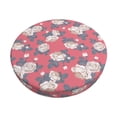 thumbnail image 2 of Lsque Rose Flowers Round Bar chair cushion covers Velvet Fabric Premium Comfort Protects from Scratches and Stains for 14-17 Inch Chair- 12 inch, 2 of 7