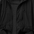 thumbnail image 4 of Mens Softshell Lightweight Jacket Full Zip Hooded Athletic Jacket Unlined Quick-drying Coat for Cycling Outdoor Big and Tall Size S-4XL Black, 4 of 4