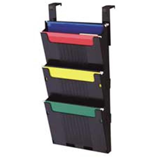 Hanging File System 3 Slots 12.63in.x3.88in.x25in. Black
