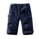 thumbnail image 1 of Multi Bolsillo Cargo Pantalones para Hombres Estiramiento Casual Cordón Clásico Pantalones Cortos de Verano con Bolsillos Múltiples, Pantalones Cortos de Cintura Elástica, 1 of 4